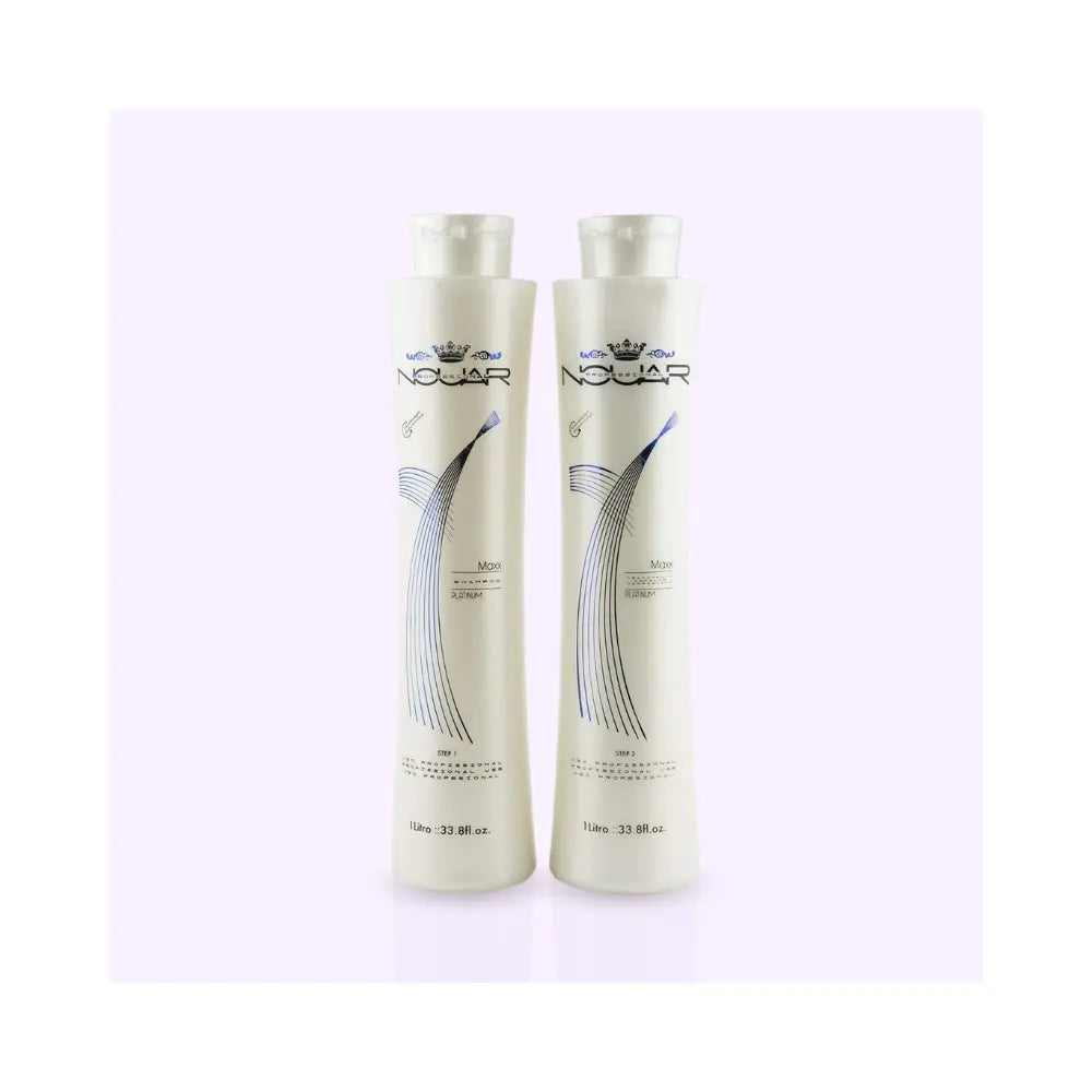 Nouar | Maxx Platinum | Kit lissage brésilien - 2x1L Lissage Expert