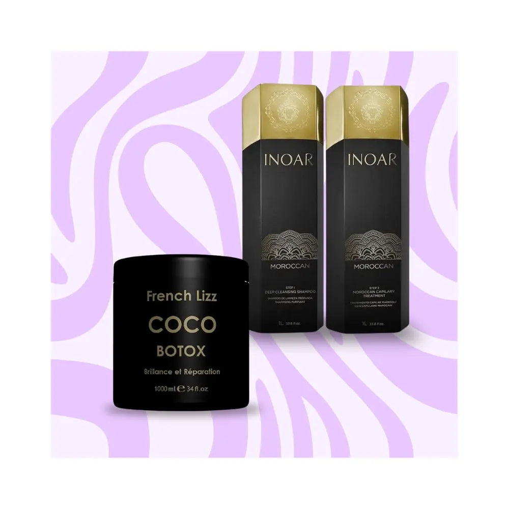Mix&Liss | Inoar Marroquino & Coco French Lizz | Lissage Brésilien + Botox Lissage Expert