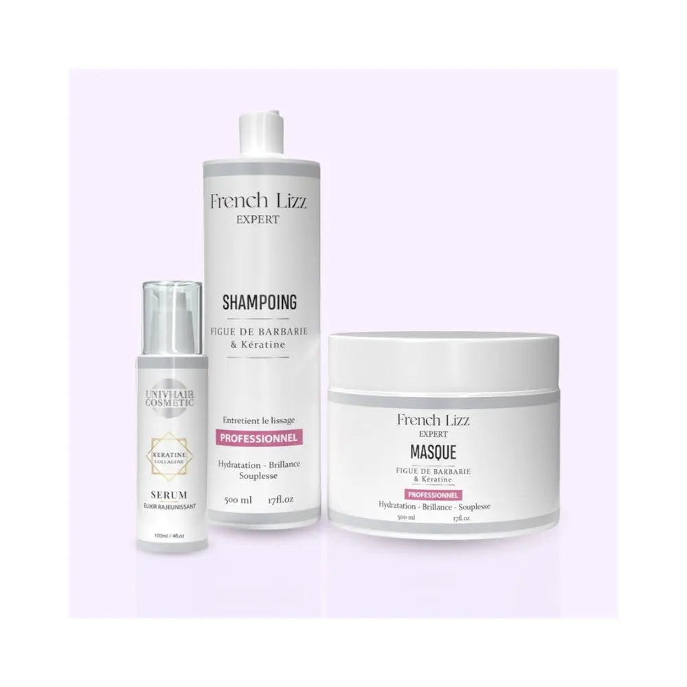 French Lizz | Figue de Barbarie | Trio shampoing, masque & sérum Lissage Expert