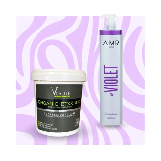 Mix&Liss | A.M.R Violet & Vogue Organic BTXX 4.0 | Lissage protéine + Botox Lissage Expert