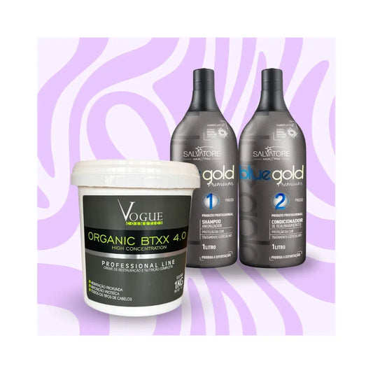 Mix&Liss | Salvatore Blue Gold & Vogue Organic BTXX 4.0 | Lissage au tanin + Botox Lissage Expert