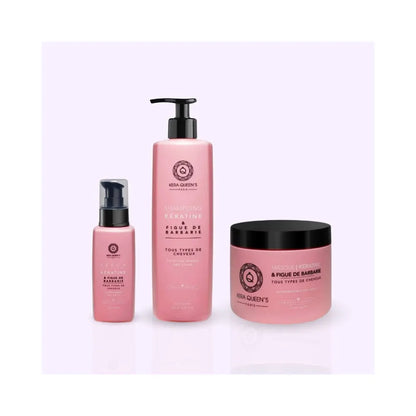 KERA QUEEN'S - Kératine x Figue de Barbarie - Trio  shampoing, masque & sérum Lissage Expert