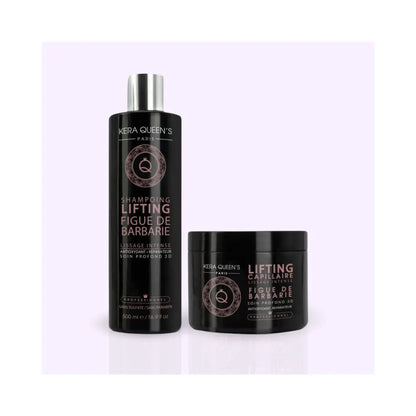KERA QUEEN'S - Kératine x Figue de Barbarie - Duo shampoing & Soin Lifting Lissage Expert