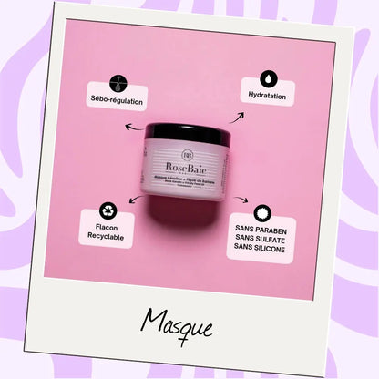RoseBaie | Kératine x Figue de Barbarie | Masque régulation & hydratation - 500ml Lissage Expert