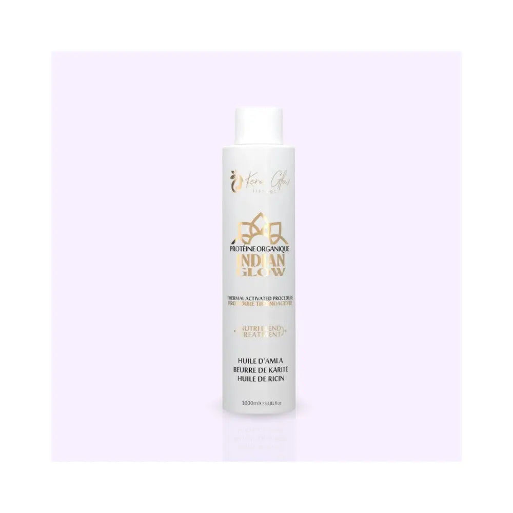KERAGLOW | White Indian Glow | Lissage indien - 1L + 500ml de shampoing Lissage Expert
