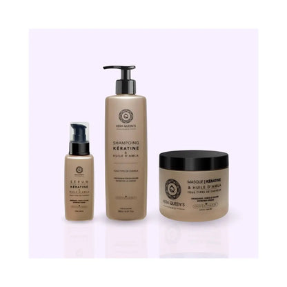 KERA QUEEN'S - Kératine x Amla - Trio shampoing, masque & sérum Lissage Expert