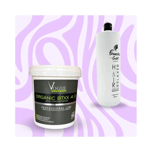 Mix&Liss | French Lizz Hair Relaxer & Vogue Organic BTXX 4.0 | Lissage brésilien + Botox Lissage Expert