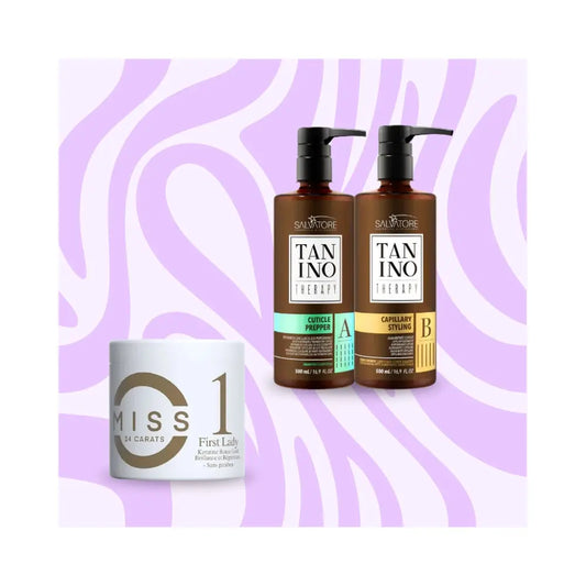 Mix&Liss | Salvatore Tanino Therapy & Miss 24 Carat First Lady | Lissage au Tanin + Botox Lissage Expert