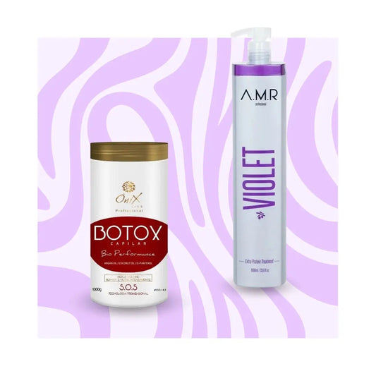 Mix&Liss | A.M.R Violet & ÔniX Liss Bio Performance | Lissage protéine + B.tox Lissage Expert