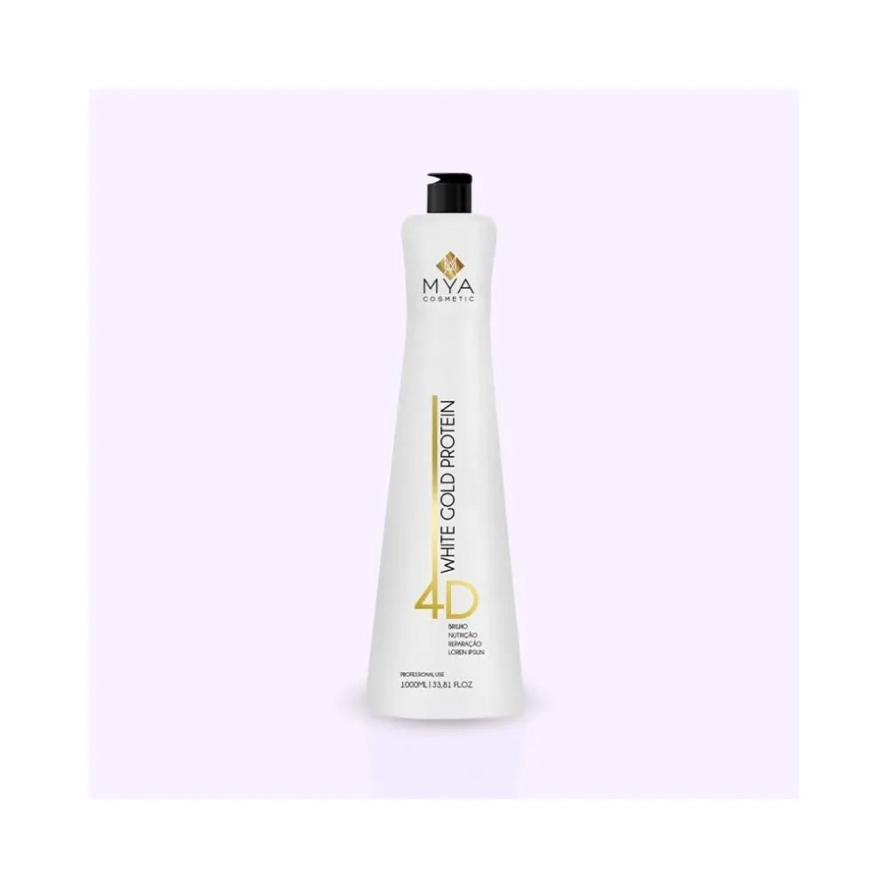 Mya Cosmetic | White Gold Protein 4D | Lissage brésilien - 1L Lissage Expert
