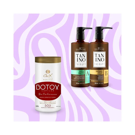 Mix&Liss | Salvatore Tanino Therapy & Ônix Liss Bio Performance | Lissage au tanin + Botox Lissage Expert