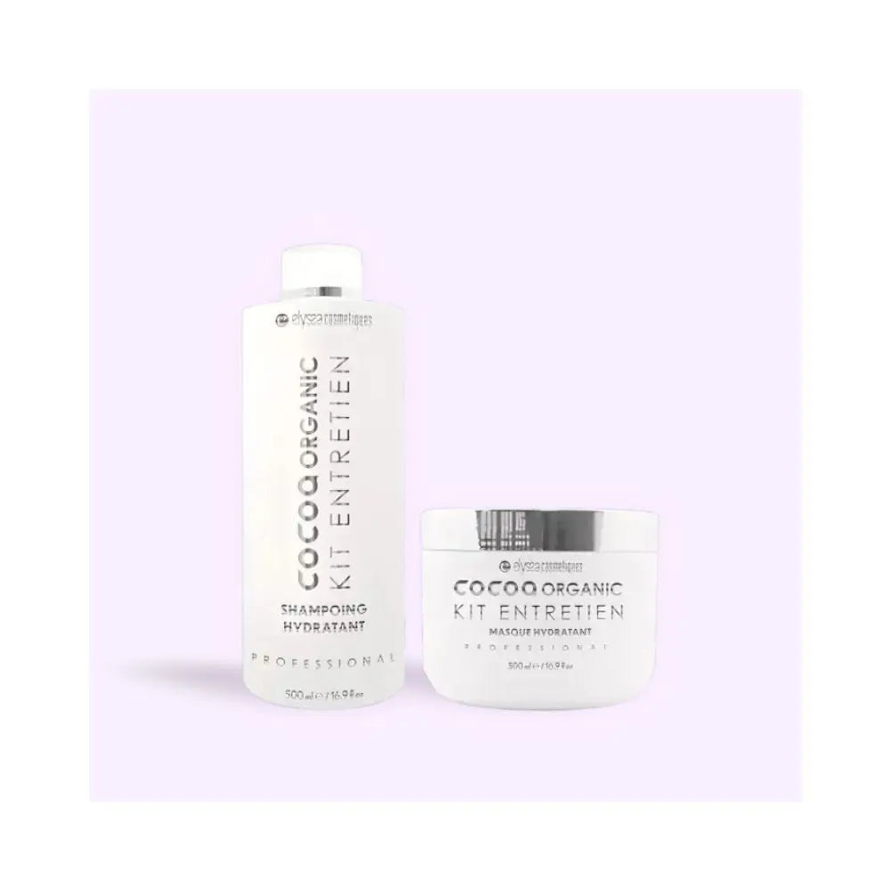 Elyssa Cosmetiques | Cocoa Organic Protein | Duo shampoing & masque - 500ml Lissage Expert