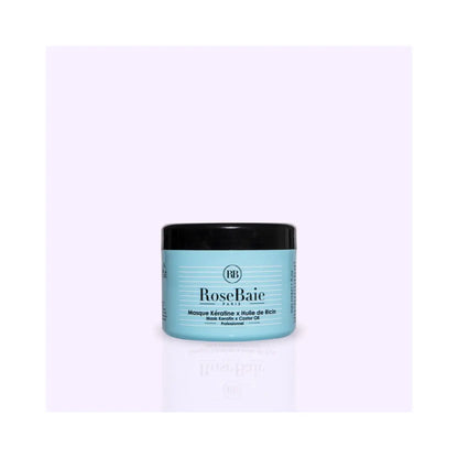 RoseBaie | Kératine x Huile de Ricin | Masque hydratation - 500ml Lissage Expert