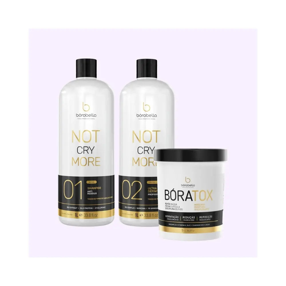 Bōrabella | Nao Chore Mais | Kit lissage brésilien + Botox - 1Lx2+1kg Lissage Expert