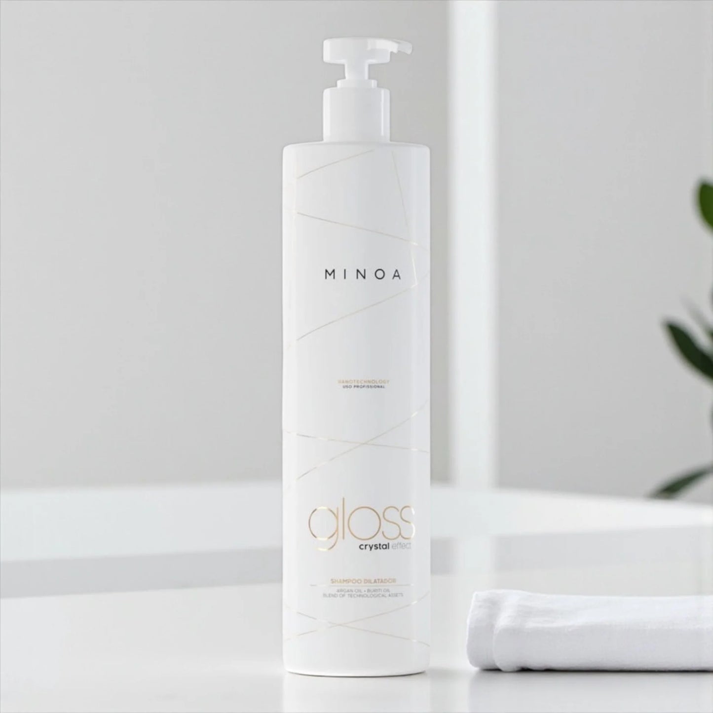 MINOA | Gloss Crystal Effect | Shampoing Clarifiant - 1L Lissage Expert