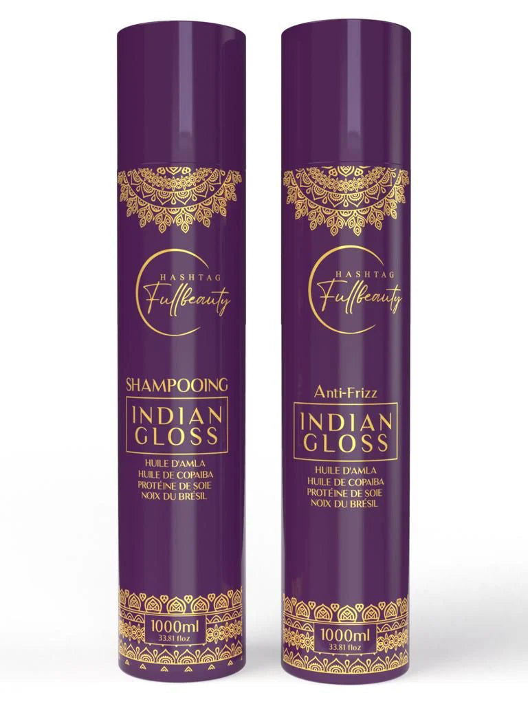 Indian Gloss nouveau lissage indien 2 produits INDIANA GLOSS
